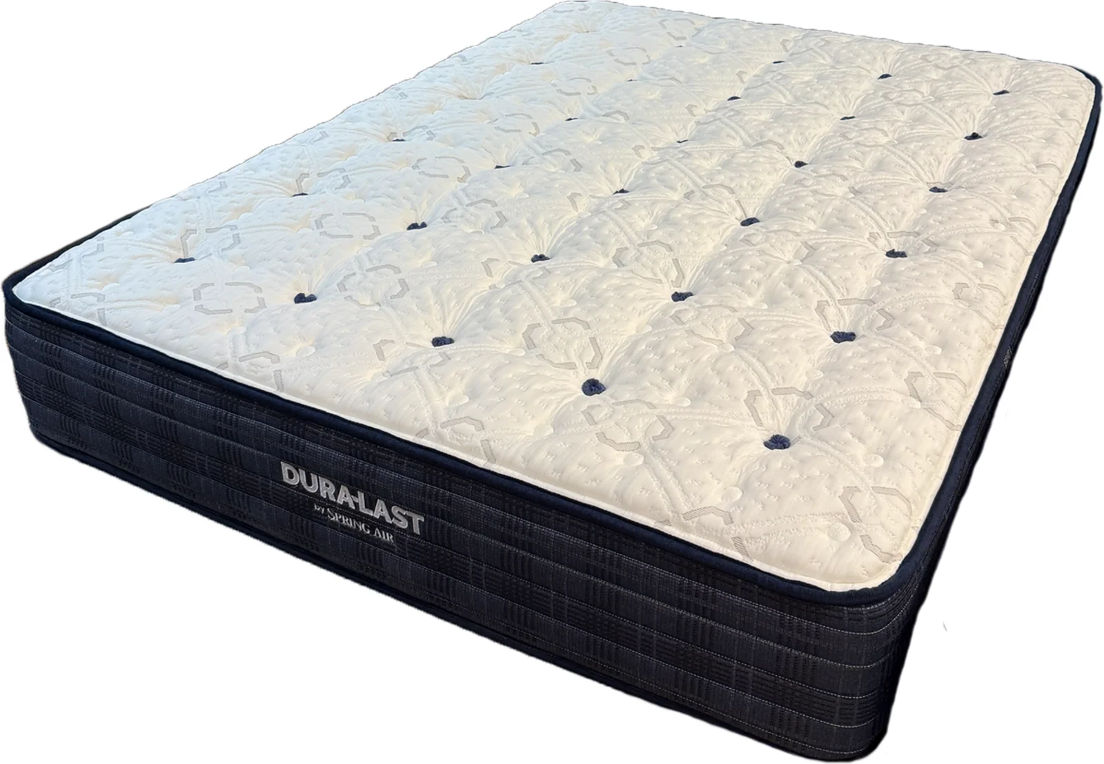Dura-Last by Spring Air Firm (Model 7664) mattress, three-quarter view on white background
